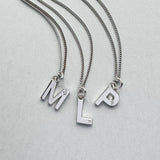 Steff Silver & Diamond Initial P Pendant