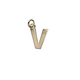 Steff Yellow Gold Vermeil & Diamond Initial V Charm