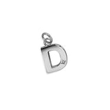 Steff Silver & Diamond Initial D Charm