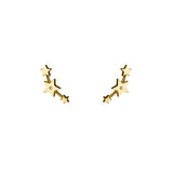 Steff Yellow Gold Vermeil Celestial Star Earrings
