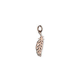 Steff Highgate Rose Gold Vermeil Mini Feather Charm