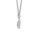 Steff Highgate Sterling Silver Mini Feather Pendant with Chain - Steffans Jewellers