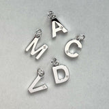 Steff Silver & Diamond Initial M Pendant