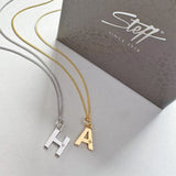 Steff Silver & Diamond Initial A Pendant