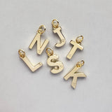 Steff Yellow Gold Vermeil & Diamond Initial L Charm