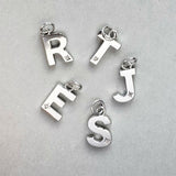 Steff Silver & Diamond Initial R Pendant