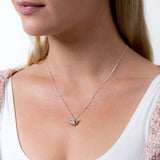 Steff Wildwood Silver & Rose Gold Vermeil Robin Pendant with chain