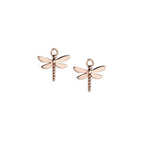 Steff Mix And Match Rose Gold Vermeil Dragonfly Earring Charms