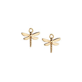 Steff Mix And Match Yellow Gold Vermeil Dragonfly Earring Charms