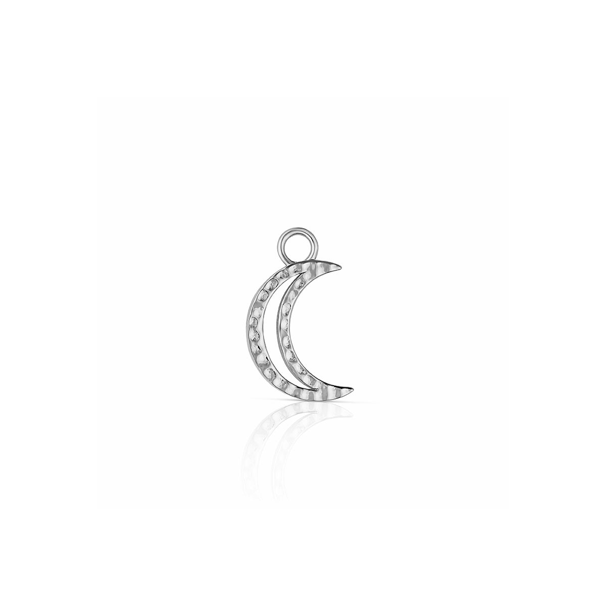 Steff Hammered Moon Earring Charm