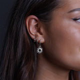 Steff Sterling Silver Mix & Match Hoop Earrings with Detachable Celestial Earring Charms