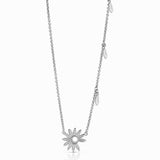Steff Sterling Silver Love Me Love Me Not Necklace
