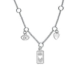 Steff Silver Celestial Love Charms Necklace