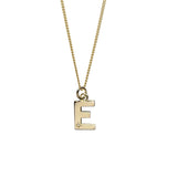 Steff Yellow Gold Vermeil & Diamond Initial E Pendant