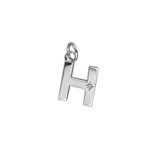 Steff Silver & Diamond Initial H Charm