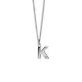 Steff Silver & Diamond Initial K Pendant