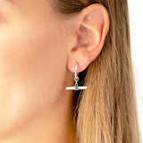 Steff Silver T Bar Earring Charm