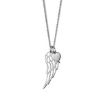 Steff Highgate Silver Wing & Personalised Silver Mini Heart Pendant - Steffans Jewellers