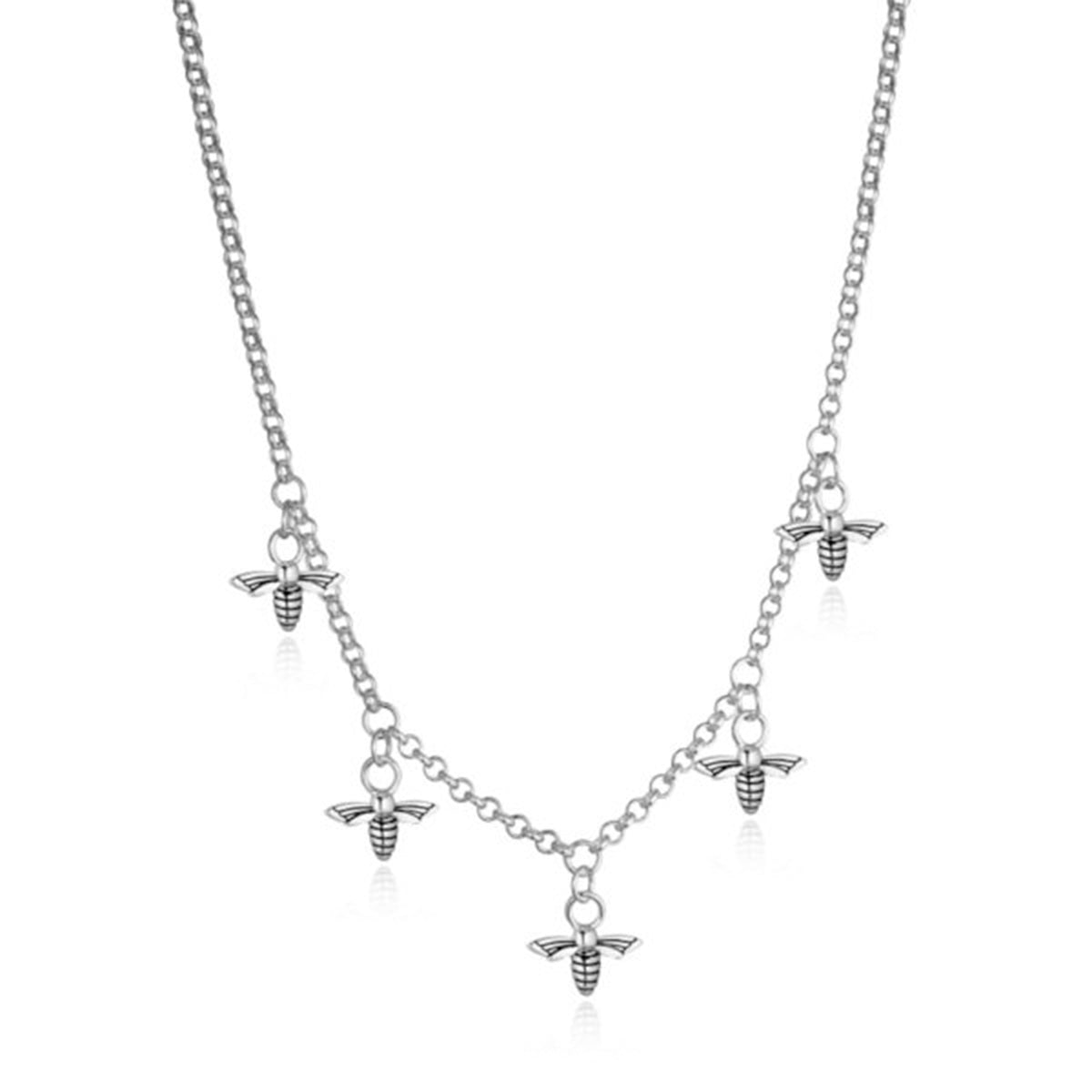 Steff Silver, Black Enamel & Diamond Love Lock Pendant Necklace