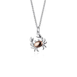 Steff Silver & Diamond Crab Pendant