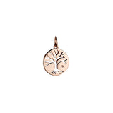 Steff Wildwood Rose Gold Vermeil & Diamond Tree Of Life Charm
