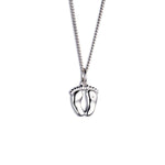 Steff Bloomsbury Silver & Diamond Baby Feet Pendant with chain - Steffans Jewellers