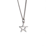 Steff Bloomsbury Silver & Diamond Star Pendant with chain - Steffans Jewellers