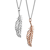 Steff Diamond Feather Pendants with Chain - Steffans Jewellers