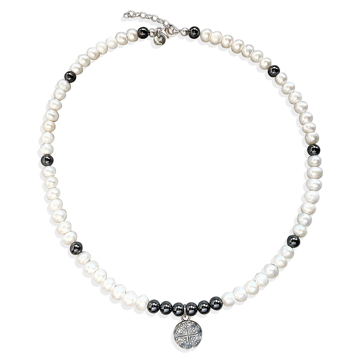 Steff Freshwater Pearl & Hematite Necklace - Steffans Jewellers