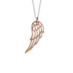 Steff Highgate Rose Gold Vermeil Angel Wing Pendant with Chain - Steffans Jewellers