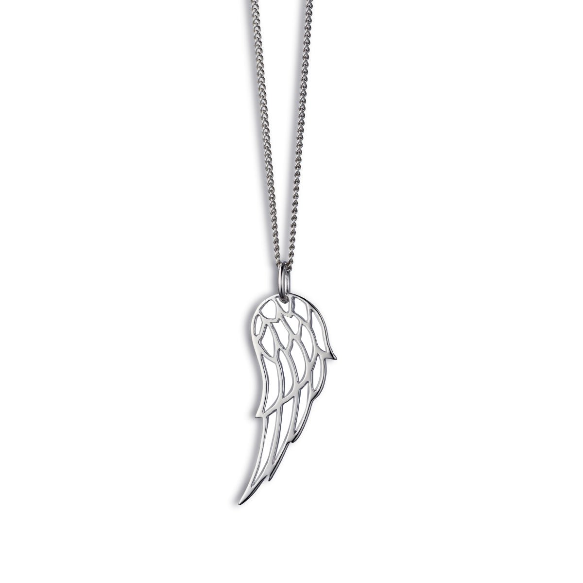 Steff Highgate Sterling Silver Angel Wing Pendant with Chain - Steffans Jewellers