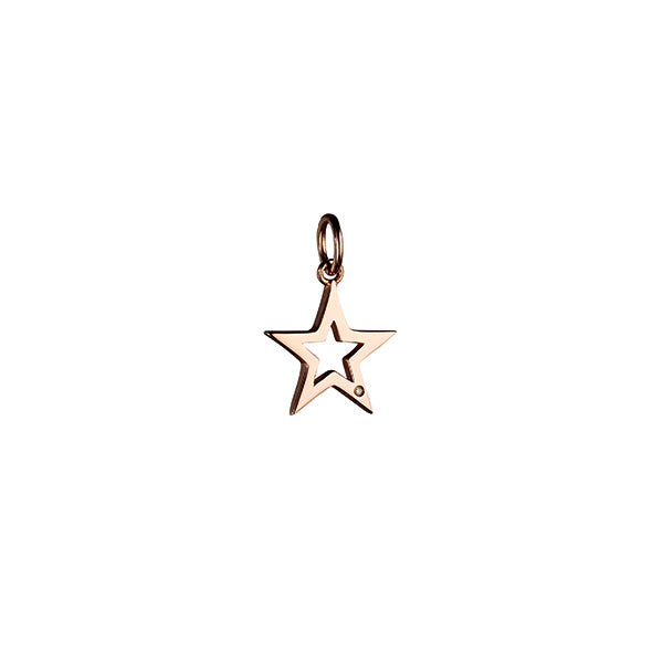 Steff Rose Gold Vermeil & Diamond Star Charm - Steffans Jewellers