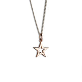 Steff Rose Gold Vermeil & Diamond Star Pendant - Steffans Jewellers