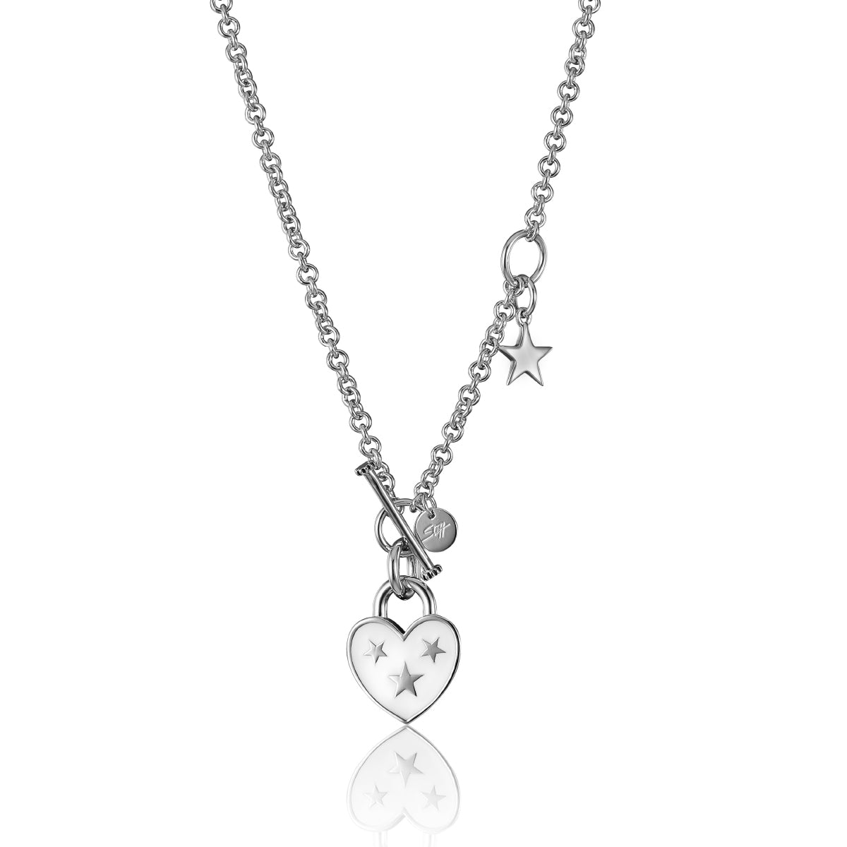 Steff Silver & Enamel Star Lovelock Necklaces - Steffans Jewellers