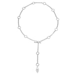 Steff Silver Talisman Hamsa Hand Y Drop Necklace - Steffans Jewellers