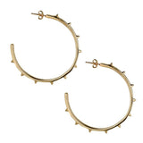 Steff Soho Large Spike Hoop Earrings - Steffans Jewellers